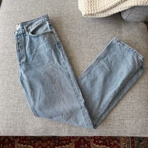 Agolde Lana Straight Jeans (shade Riptide)